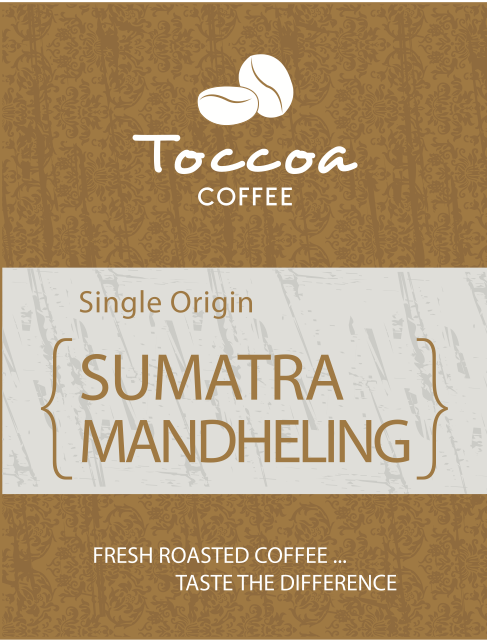 Toccoa Coffee Granger Indiana Fresh Roasted Sumatra Mandheling